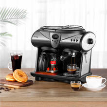 Espresso Coffee Machine American / Italian Two In One  Double Pumps and Boilers Cappuccino Latte Macchiato Mocha Milk Foam 2024 - buy cheap
