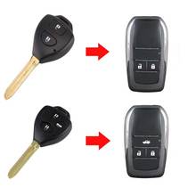 New !2 Buttons/3 Buttons Modified Flip Folding Remote Key Case Shell For Toyota Camry Corolla Reiz RAV4 Crown Key Fob Cover 2024 - купить недорого