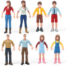 Bonecos de pvc de plástico com simulação de personagens, bonecos pintados, miniaturas pessoas, modelo de personagens, estatuetas para cenas em miniatura 2024 - compre barato