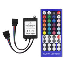 Controlador remoto infrarrojo RGBW RGBWW, 12V, 40 teclas, IR/RF, para tira de luces LED RGB/RGBW, SMD 5050 2024 - compra barato
