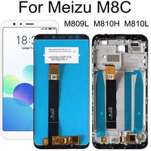 Tela lcd para meizu m8c m810h m810l, digitalizador de painel touch para meizu m8 c display lcd 2024 - compre barato