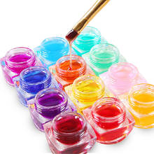 12 Colors Glaze UV Gel Glass Gel Nail Polish Nail Art Design DIY Manicure Sequins Gel Nail Extension Tools 2024 - buy cheap