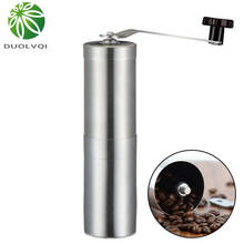 Molinillo de café Manual de acero inoxidable, molinillo de café ajustable, máquina de café de maíz, herramientas portátiles 2024 - compra barato