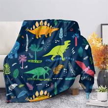 3D Cute Cartoon Dinosaur Print Blanket Soft Warm Throw Ligtweight Blanket For Kids Gift Couch Sofa Bed Kids Weighted Blanket 2024 - buy cheap
