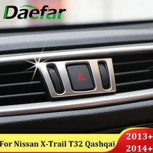 Daefar-adesivo para console central de saída de ar, para nissan x-trail, xtrail x trail, trilho x, t32 2013 + qashqai j11 2014 + murano 2024 - compre barato