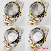 Мужские часы с позолоченным ремешком, 40 мм, браслет для часов NH35 NH35A NH35 NH36A с автоматическим движением и сапфировым стеклом 2024 - купить недорого
