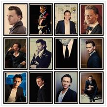 Perfect JL Loki Tom Hiddleston Poster Wall Stickers Vintage Poster Prints High Quality For Bar And Home Decor HBB23 2024 - buy cheap