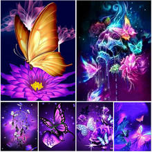 5D DIY Diamond Painting Cartoon Butterfly Kit Full Drill Square Embroidery Mosaic Art Picture Crystal Home Decoration Gift 2024 - buy cheap