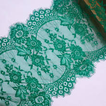 3 Meter/Lot 30cm Width Green Eyelashes Lace Trim Fabric Flower DIY Crafts Wedding Dress Clothing Bra lace material Handmade 2024 - buy cheap