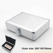Caja de Herramientas de aluminio, maletín de instrumentos, caja de archivos de equipo, estuche de cosméticos, caja de herramientas con esponja de 200x150x50mm 2024 - compra barato