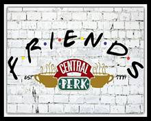 Amigos central perk nova iorque tema metal estanho sinais 8x12 Polegada sinal de decoração de parede decoração de casa parede 2024 - compre barato