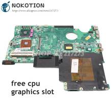 NOKOTION для Toshiba Satallie P500 P505 материнская плата для ноутбука GM45 DDR2 с графическим слотом Бесплатный процессор A000047550 DA0TZ1MB8D0 2024 - купить недорого