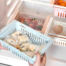 Organizador de alimentos para geladeira prateleira de armazenamento ajustável organizador gaveta de armazenamento recipiente de geladeira prateleira de armazenamento de geladeira 1 unidade 2024 - compre barato