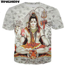 Camiseta clássica central shiva, camiseta para homens e mulheres com estampa 3d, estilo hip hop e streetwear 2024 - compre barato