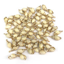 Colgantes de concha Natural para fabricación de joyas, dijes para collar, pulsera DIY, collares, accesorios, tamaño 10x20-13x25mm 2024 - compra barato