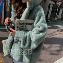 2020 moda casaco de pele do falso inverno feminino casual com capuz fino manga longa falso pele de raposa jaqueta de inverno feminino 2024 - compre barato