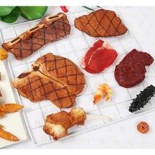 Sausagcrudo de simulación de comida Artificial, accesorios de carne asada, juguetes decorativos de comida, modelo de comida 2024 - compra barato