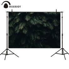 Allenjoy фон для фотосъемки тропические листья пальмы серый темный баннер фоны для фотографий летние вечерние обои для фотосъемки 2024 - купить недорого