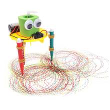 DIY Cute Doodle Drawing Robot Science Experiment School Kids Helping create patterns stimulating creativity Educational Toy gift 2024 - buy cheap
