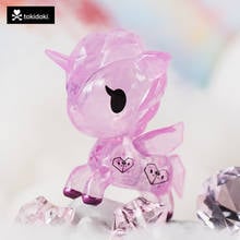 Blind Box-figura de Anime, 8 estilos, unicornio, Serie de diamantes, modelo sorpresa, estatuilla de PVC aleatoria, Kit de garaje, regalo, 12 unids/set 2024 - compra barato