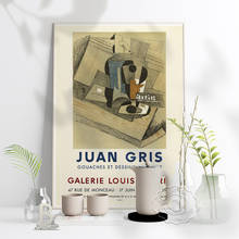 Juan Gris 1965 Vintage Exhibition Poster, Galerie Louise Leiris In Paris 1965 Art Print, Gouaches Et Dessins Home Decor Gift 2024 - buy cheap