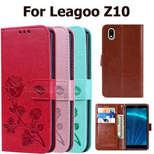 Capa para leagoo z10 3d flor padrão flip caso telefone para leagoo z10 coque funda couro do plutônio carteira capa de couro capas 2024 - compre barato