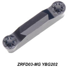 ZRFD-cortador de herramientas de ranurado CNC de acero inoxidable, ZRFD03-MG de procesamiento YBG202 de 03-MG, insertos de carburo, 10 unids/lote 2024 - compra barato