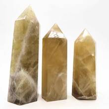 MOKAGY Large Natural Rock Citrine Quartz Crystal Points Wands 1kg-1.3kg 1pc 2024 - buy cheap