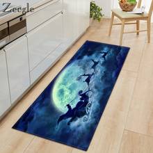 Zeegle-alfombra de cocina con estampado navideño, felpudo rectangular sin salida de escape, para entrada interior, alfombra para dormitorio y pie de cama 2024 - compra barato