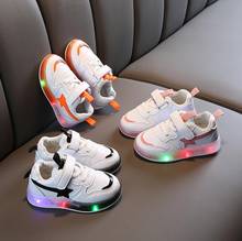 Kids Toddler Shoes Led Glowing Sneakers With Light Children Running Shoes Hook Loop Fashion Luminous Sport Shoes For Girls Boys 2024 - buy cheap