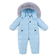 Baby Romper Winter Girl Boy Snowsuit Thermal Duck Down Fur Hooded Jumpsuit Newborn Kids Winter Climb Clothes Ski Suit Overalls 2024 - buy cheap
