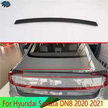 For Hyundai Sonata DN8 2020 2021 Carbon fiber style Side Rear Window Spoiler Cover Trim Molding Garnish Bezel Styling 2024 - buy cheap