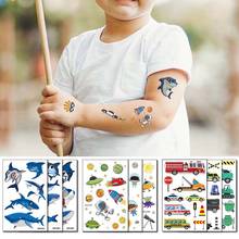 10/12 Pcs/set Waterproof Tattoo Sticker Circus Fake Tattoo Robot Tattoos Butterflies Stickers Animal Temporary Tattoo Body Art 2024 - buy cheap