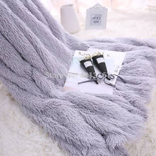2021 New Shaggy Throw Blanket Soft Plush Fuzzy Bed Cover Blanket Colorful Fluffy Faux Fur Decorative Blanket for Couch Sofa 2024 - buy cheap