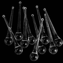 10pcs Crystal Raindrop Pendant Chandelier Parts Hanging Icicles Decorations 2024 - buy cheap