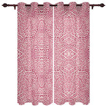 Girly Pink Leopard Curtains for Living Room Window Curtains for Bedroom Kitchen Bathroom Skin Texture Decoration Curtains Screen 2024 - buy cheap