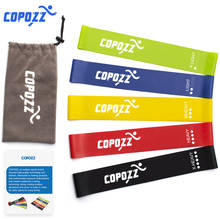 COPOZZ-Bandas de resistencia de goma para interiores, equipo de entrenamiento de Fitness, Pilates, deporte, entrenamiento, gimnasio en casa, Yoga 2024 - compra barato