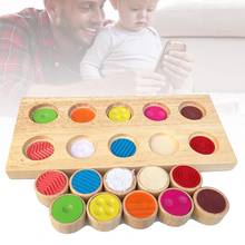 Wooden Touch Flap Baby Knowledge Color Gifts Montessori Educational Toys Kids Early Learning Shape Color Math Matching 2024 - buy cheap