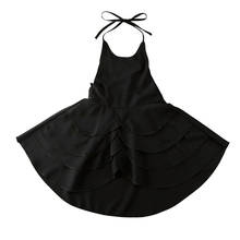 Vestido de princesa para bebé, dama de honor, para fiesta de boda, sin mangas, negro, blanco y rojo 2024 - compra barato