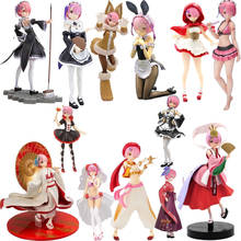 Anime Re:Life In A Different World From Zero Ram Action Figure Maid Arab Bunny Girl PVC Collection Model Dolls Toys for Gifts 2024 - buy cheap