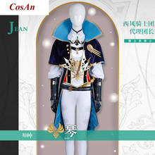 Disfraz de Jean Genshin Impact, uniforme de batalla de alta calidad, Anime, fiesta de actividades, ropa de juego de rol personalizada 2024 - compra barato