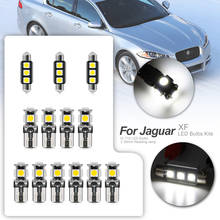 13pcs White Canbus LED Light Bulbs Interior Package Kit For 2009 2010 2011-2015 Jaguar XF Map Dome Trunk License Plate Lamp 2024 - buy cheap