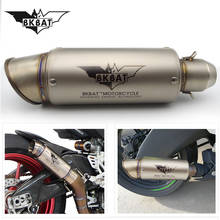 Tubo de escape modificado BKBAT, silenciador para kawasaki gsf 600 bandit gs500 gsx s750 dl 650 v strom rm 125 2024 - compra barato