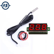 0.28 Inch Red LED Digital Display Thermometer Temperature Meter Detector Module With NTC Metal Waterproof Probe 2024 - buy cheap