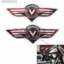 Motorcycle Sticker ABS Motorbike Fuel Gas Tank Decals Badge Emblem For Kawasaki VN Vulcan Classic VN400 500 800 1500 2024 - buy cheap
