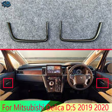 For Mitsubishi Delica D:5 2019 2020 Piano Black front gate Inner Door Handle Cover Catch Bowl Trim Insert Bezel Frame Garnish 2024 - buy cheap