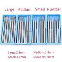 6pcs/set high quality Dental Tungsten Carbide Burs 2.35mm Shank Head Dia 1.0/1.4/1.8/2.3mm dentistry tool drill tool 2024 - buy cheap