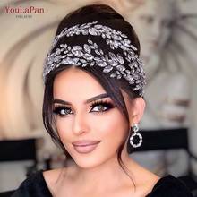 YouLaPan HP304 Luxurious Rhinestone Headband Silver Wedding Headpiece Bling Bride Tiaras and Crowns Crystal Bridal Headwear 2024 - buy cheap