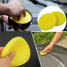 Esponja de espuma de 12 piezas para limpieza del coche, aplicador de cera, almohadillas para detalles de limpieza, pulido y encerado, color amarillo, 10cm 2024 - compra barato