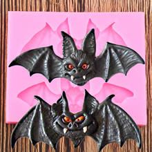 Halloween Bats Cake Silicone Molds DIY Cupcake Topper Fondant Cake Decorating Tools Candy Ploymer Clay Chocolate Gumpaste Moulds 2024 - buy cheap